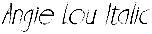 Angie Lou Italic Font