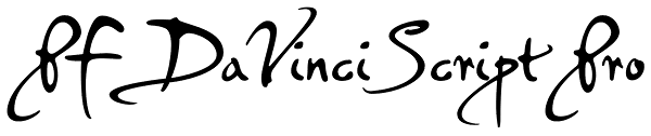 PF DaVinci Script Pro Font