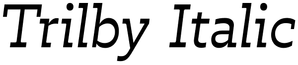 Trilby Italic Font