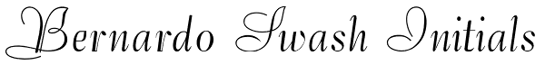 Bernardo Swash Initials Font