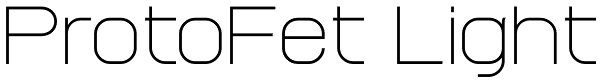 ProtoFet Light Font