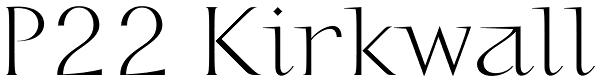 P22 Kirkwall Font