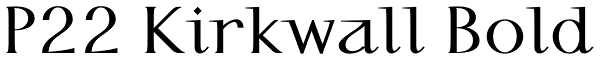 P22 Kirkwall Bold Font