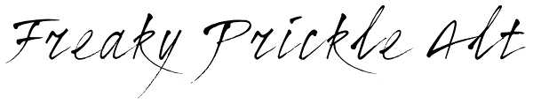 Freaky Prickle Alt Font