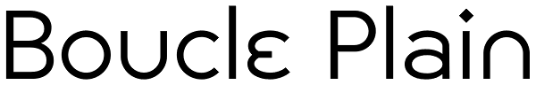 Boucle Plain Font