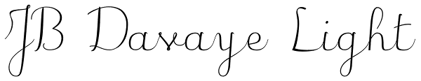 JB Davaye Light Font