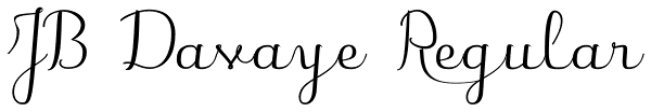 JB Davaye Regular Font