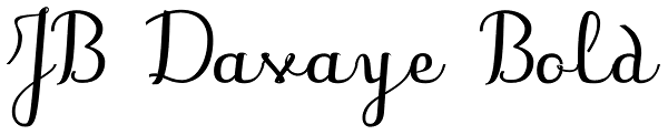 JB Davaye Bold Font