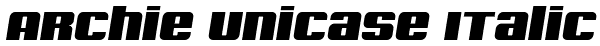 Archie Unicase Italic Font