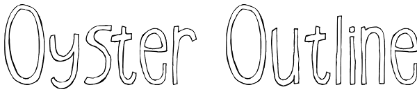 Oyster Outline Font