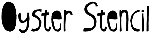 Oyster Stencil Font