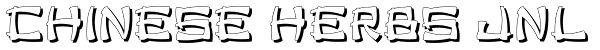 Chinese Herbs JNL Font