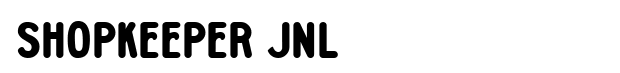 Shopkeeper JNL Font