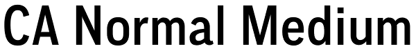 CA Normal Medium Font