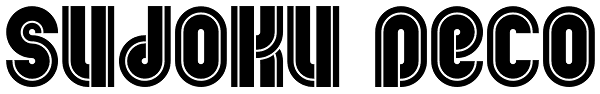 Sudoku Deco Font