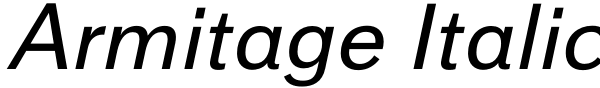 Armitage Italic Font