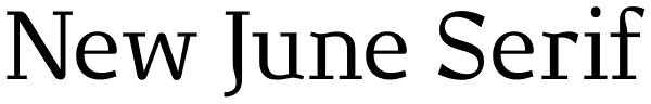 New June Serif Font