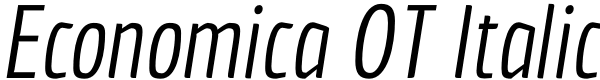 Economica OT Italic Font