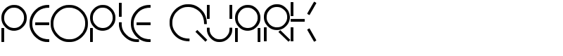 PEOPLE QUARK Font