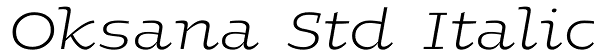 Oksana Std Italic Font