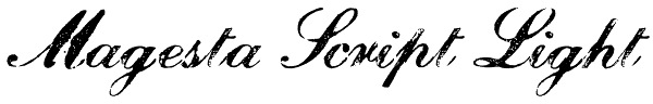 Magesta Script Light Font