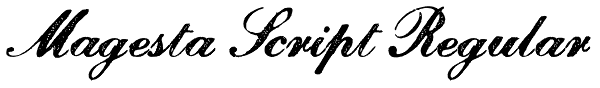 Magesta Script Regular Font