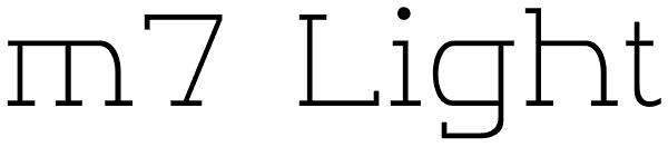 m7 Light Font
