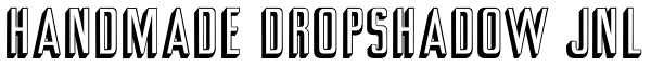 Handmade Dropshadow JNL Font