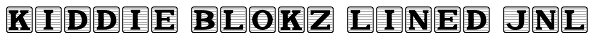 Kiddie Blokz Lined JNL Font