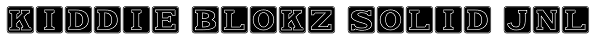 Kiddie Blokz Solid JNL Font