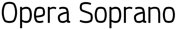 Opera Soprano Font