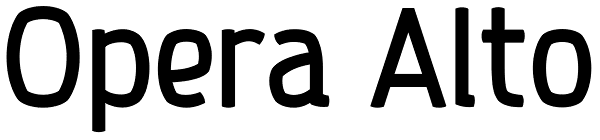 Opera Alto Font