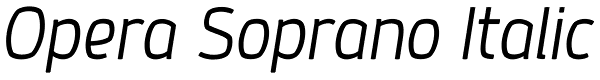 Opera Soprano Italic Font