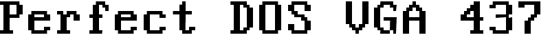 Perfect DOS VGA 437 Font