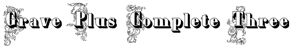 Grave Plus Complete Three Font