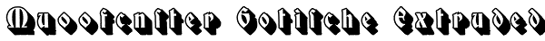 Mu00fcnster Gotische Extruded Font