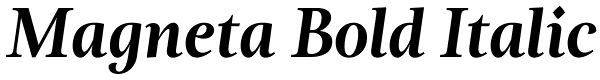 Magneta Bold Italic Font