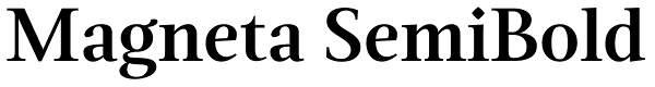 Magneta SemiBold Font