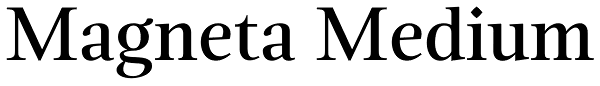 Magneta Medium Font