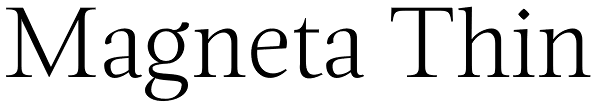 Magneta Thin Font