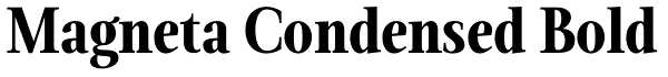 Magneta Condensed Bold Font