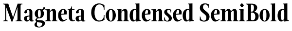 Magneta Condensed SemiBold Font