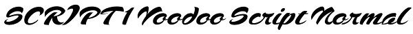 SCRIPT1 Voodoo Script Normal Font