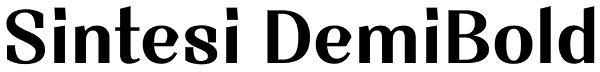 Sintesi DemiBold Font