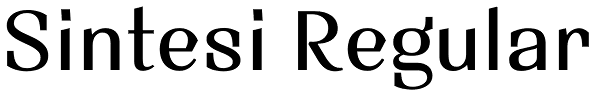 Sintesi Regular Font