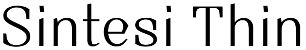 Sintesi Thin Font