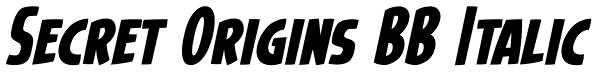 Secret Origins BB Italic Font