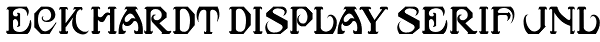 Eckhardt Display Serif JNL Font