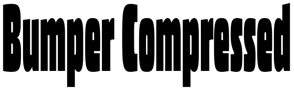 Bumper Compressed Font