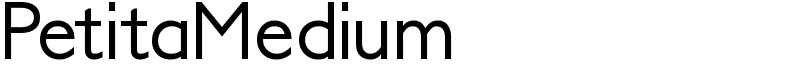 PetitaMedium Font